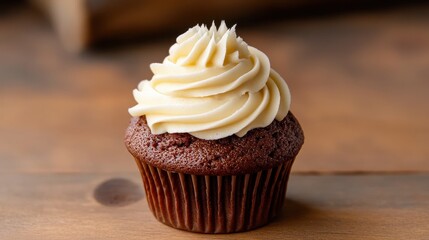 Delicious Chocolate Cupcake with Creamy Frosting