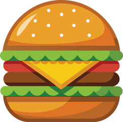 hamburger clipart art,  hamburger vector, hamburger vector illustration, hamburger vector images, hamburger vector icon ,  hamburger  illustration