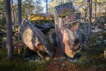 Björnnäsets nature reserve in autumn, Sweden