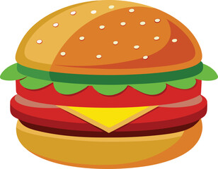 hamburger clipart art,  hamburger vector, hamburger vector illustration, hamburger vector images, hamburger vector icon ,  hamburger  illustration 