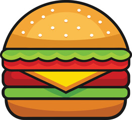 hamburger clipart art,  hamburger vector, hamburger vector illustration, hamburger vector images, hamburger vector icon ,  hamburger  illustration 