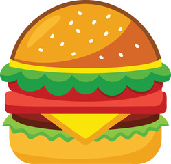 hamburger clipart art,  hamburger vector, hamburger vector illustration, hamburger vector images, hamburger vector icon ,  hamburger  illustration 