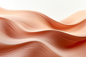 Obraz premium Soft undulating waves of pastel colors create a serene atmosphere in abstract art