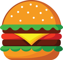 hamburger clipart art,  hamburger vector, hamburger vector illustration, hamburger vector images, hamburger vector icon ,  hamburger  illustration 