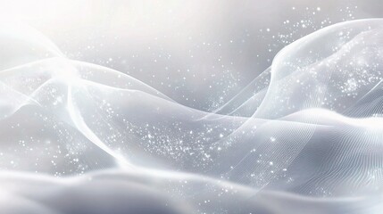 Elegant Abstract Gray Background with Subtle Particles and Lines