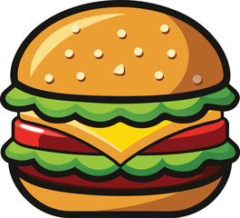 hamburger clipart art,  hamburger vector, hamburger vector illustration, hamburger vector images, hamburger vector icon ,  hamburger  illustration 
