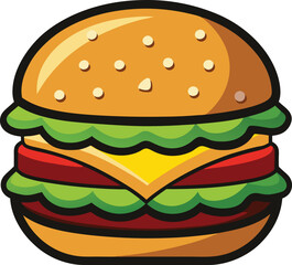 hamburger clipart art,  hamburger vector, hamburger vector illustration, hamburger vector images, hamburger vector icon ,  hamburger  illustration 