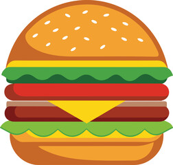 hamburger clipart art,  hamburger vector, hamburger vector illustration, hamburger vector images, hamburger vector icon ,  hamburger  illustration 