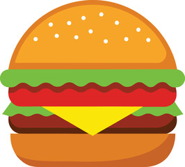 hamburger clipart art,  hamburger vector, hamburger vector illustration, hamburger vector images, hamburger vector icon ,  hamburger  illustration 