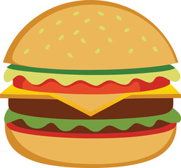 hamburger clipart art,  hamburger vector, hamburger vector illustration, hamburger vector images, hamburger vector icon ,  hamburger  illustration 