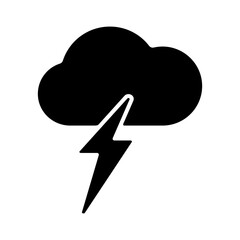 Cloud and Thunderstorm icon symbol vector illustration