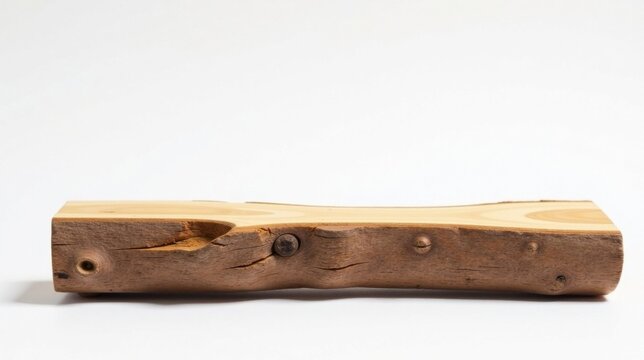 Rustic Wooden Slab, Natural Wood Texture, Ideal for Display or Craft Projects