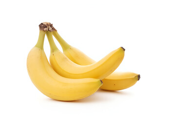 Banana on solid background