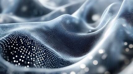 Abstract Gray and White Digital Background with Lines and Patterns