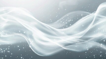 Elegant Gray Abstract Background with Subtle Particles and Lines