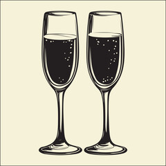 Champagne Glasses, Cheers, Celebration