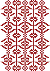 Ukrainian vector ornament based on Kroveltsy woven towels