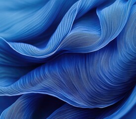 Fototapeta premium Rippling Blue Silk Texture