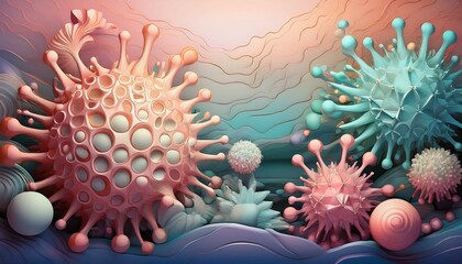 Obraz premium virus in the sea