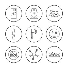 Set of icons in trendy line style. Business, ecommerce, finance, accounting. Big set Icons collection. Vector illustration.
