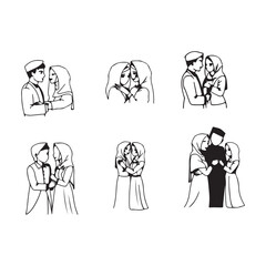 Silhouette of muslim man praying illustration of a man doing sujood, islamic prayer people who are praying silhouette
 
 