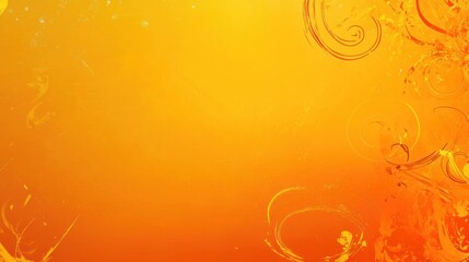 Abstract Orange Swirl: Energetic Gradient Background with Artistic Flourishes