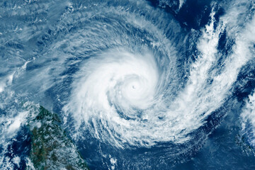 Hurricane from space. Elements of this image furnished by NASA