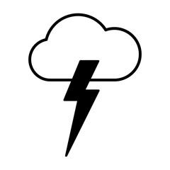 lightning storm Thunderstorm icon vector illustration