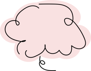 Speech bubble, round and simple