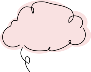 Speech bubble, round and simple