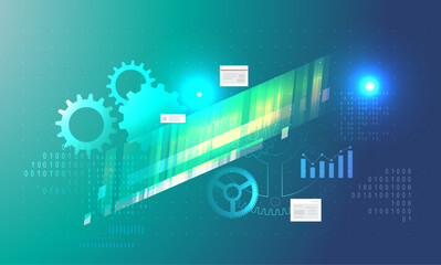 Technology Planning Abstract Background - Stock Illustration