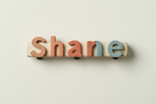 Toy Train with Personalized Name Shane Toy Train for Childhood Creativity and Toy Design