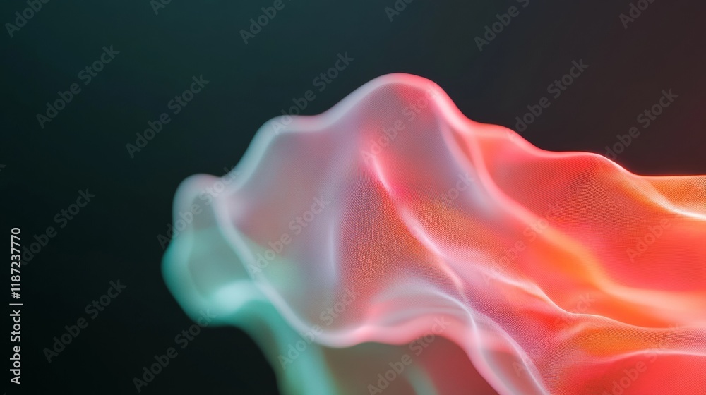 Poster pastel light trails on dark background abstract digital security in motion