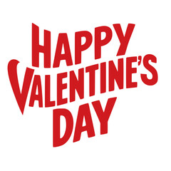 Happy Valentine's Day red