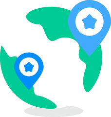 Globe location icon
