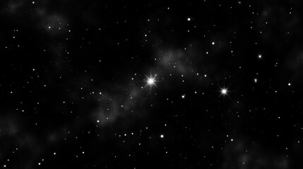 Fototapeta premium Vast, dark space filled with countless stars, showcasing a mesmerizing cosmic scene.