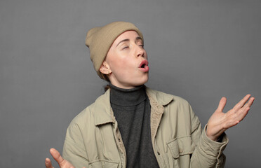 performing opera or singing at a concert or show, feeling romantic, artistic and passionate