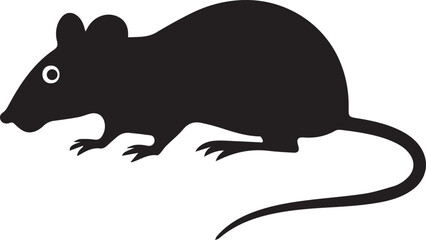 mouse with cheese ,A Rats Silhouette Vector With White Background Vol - 2