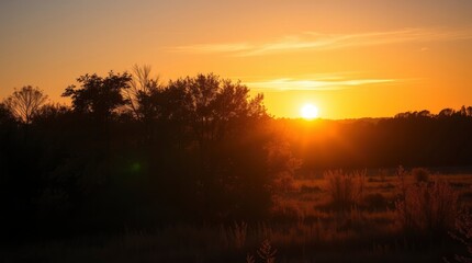 Obraz premium Sunset panorama background