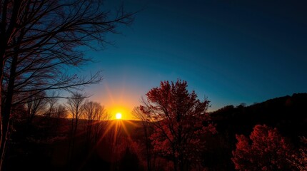 Fototapeta premium Sunset panorama background