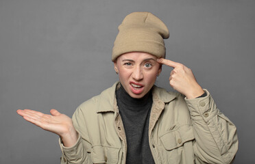 feeling confused and puzzled, showing you are insane, crazy or out of your mind