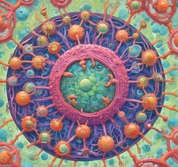 Illustration of bacteria.