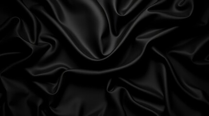 Beautiful smooth elegant wavy beige / light brown satin silk luxury cloth fabric texture, abstract background design. Copy space. Card or banner
