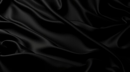 Obraz premium Beautiful smooth elegant wavy beige / light brown satin silk luxury cloth fabric texture, abstract background design. Copy space. Card or banner