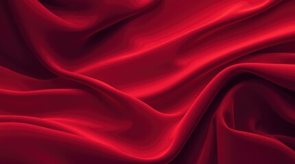 Obraz premium Beautiful smooth elegant wavy beige / light brown satin silk luxury cloth fabric texture, abstract background design. Copy space. Card or banner