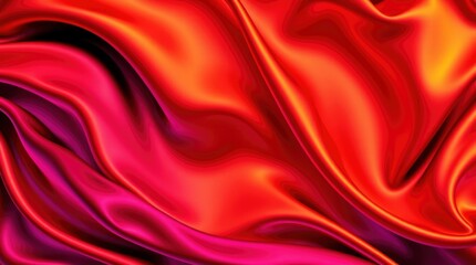 Obraz premium Beautiful smooth elegant wavy beige / light brown satin silk luxury cloth fabric texture, abstract background design. Copy space. Card or banner