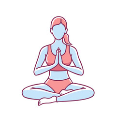 meditation pose vector icon, meditation pose vector illustration - simple illustration of meditation pose, perfect for logos,and meditation pose -themed designs.