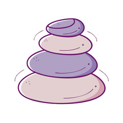 meditation stone stack vector icon, meditation stone stack vector illustration - simple illustration of meditation stone stack, perfect for logos,and meditation stone stack -themed designs.