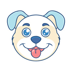 smiling pet face vector icon, smiling pet face vector illustration - simple illustration of smiling pet face, perfect for logos,and smiling pet face -themed designs.