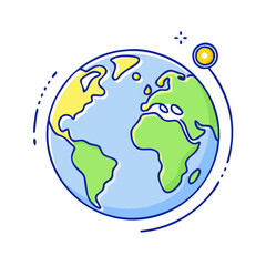 earth from space vector icon, earth from space vector illustration - simple illustration of earth from space, perfect for logos,and earth from space -themed designs.